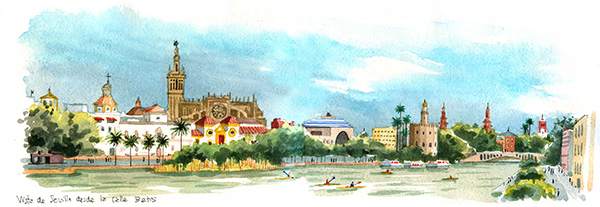 Sevilla acuarela