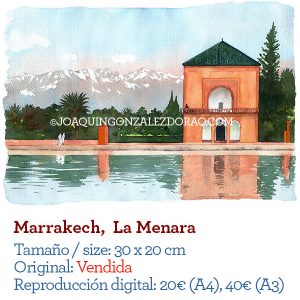 Morocco acuarela watercolor