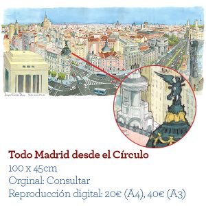 Acuarelas de Madrid ilustrador de Madrid