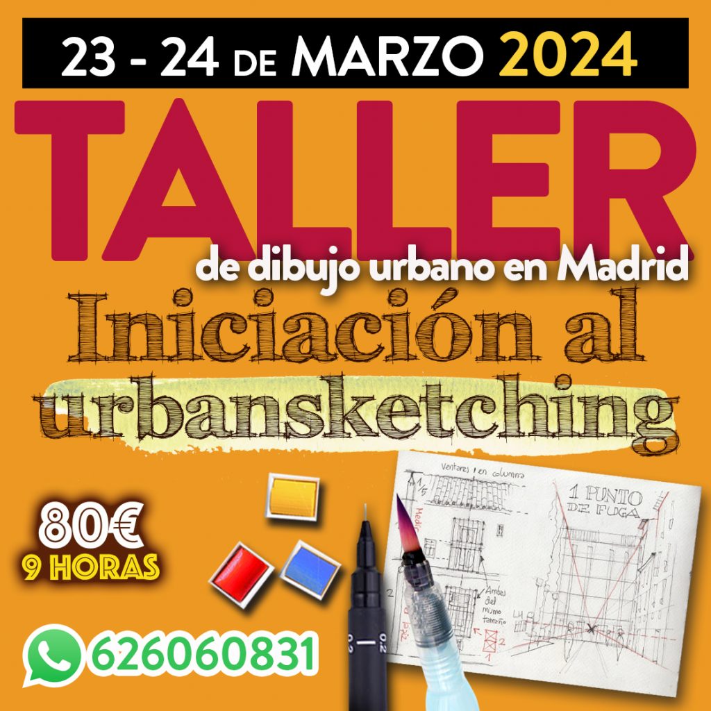 Taller de dibujo urbano Madrid urban sketchers
