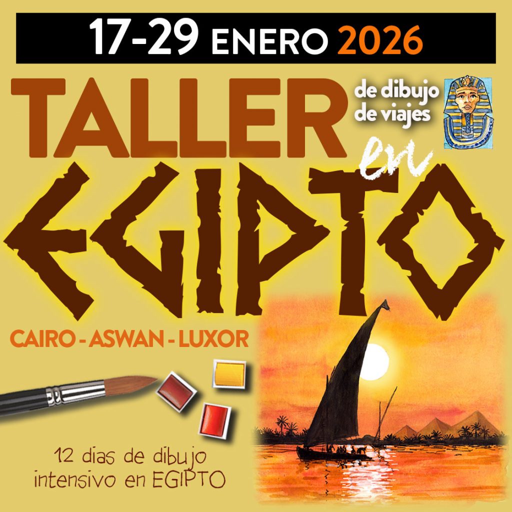 Taller de dibujo en Egipto