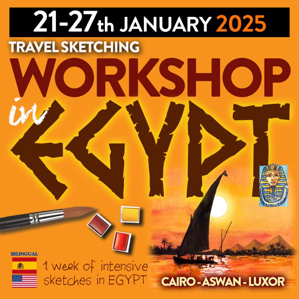 urban sketching workshop egypt