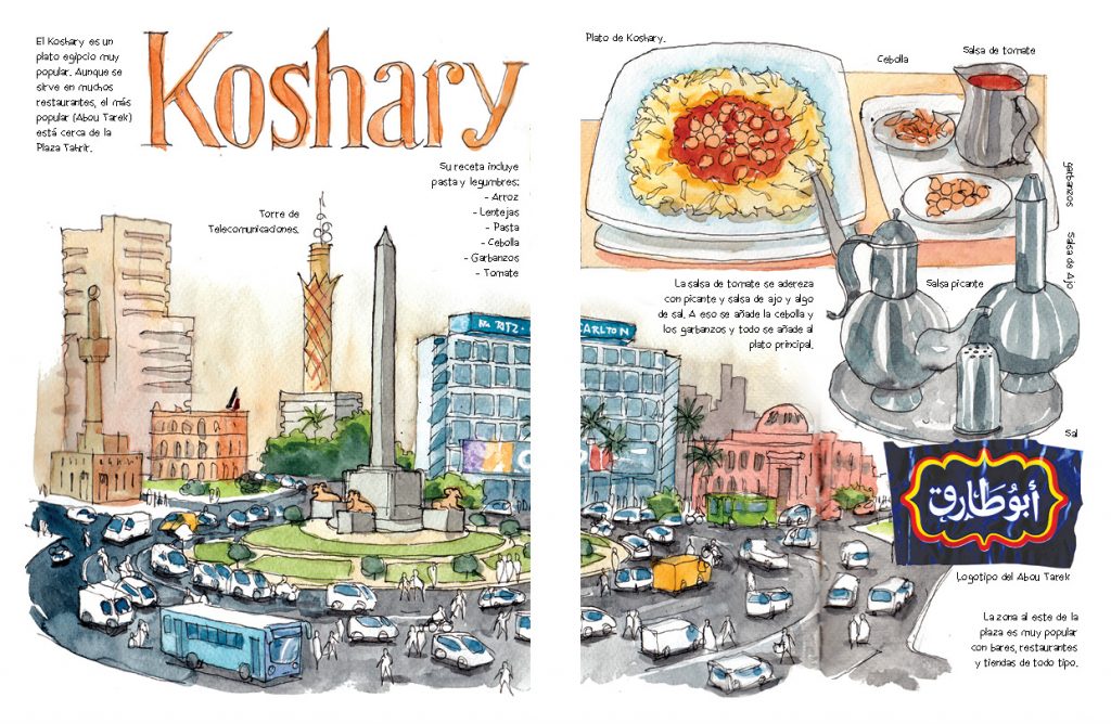 Egipto acuarelas de viaje