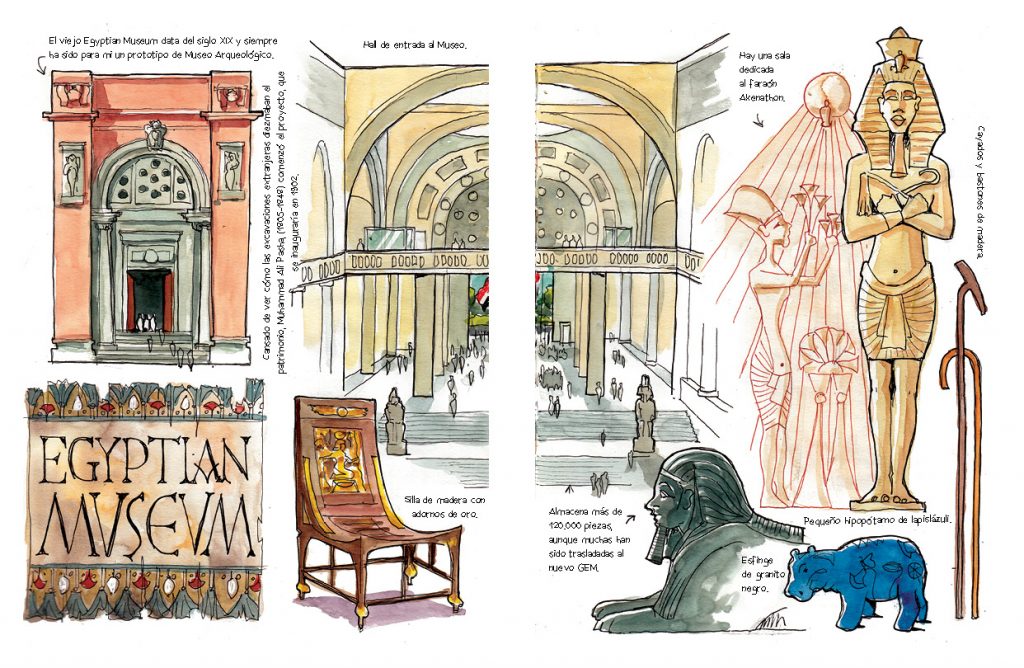 Egipto acuarelas de viaje