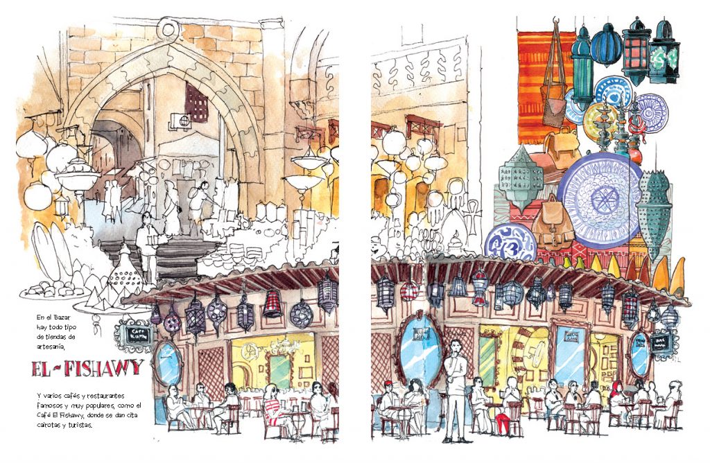 Egipto acuarelas de viaje