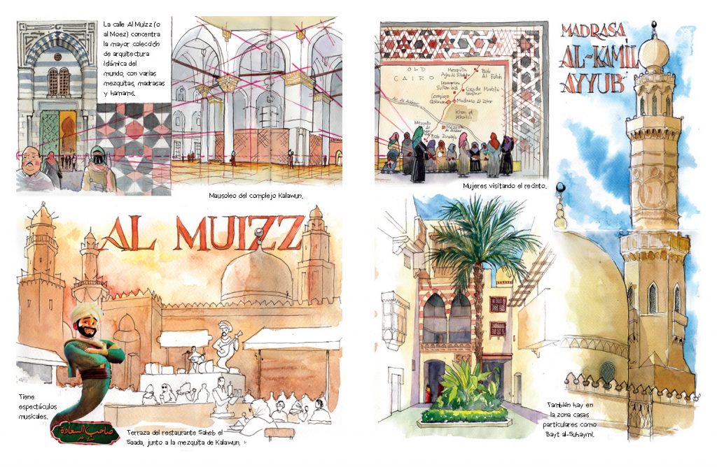 Egipto acuarelas de viaje