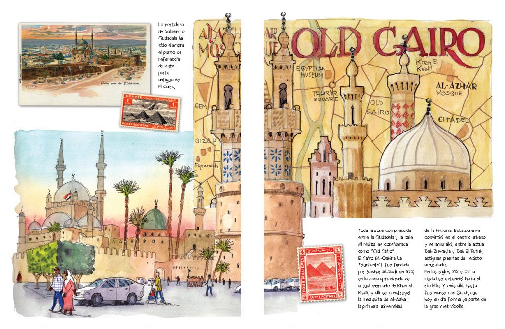 Egipto acuarelas de viaje