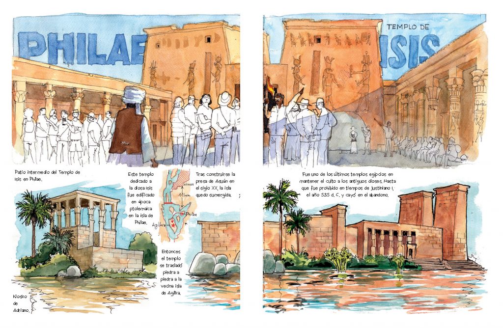 Egipto acuarelas de viaje