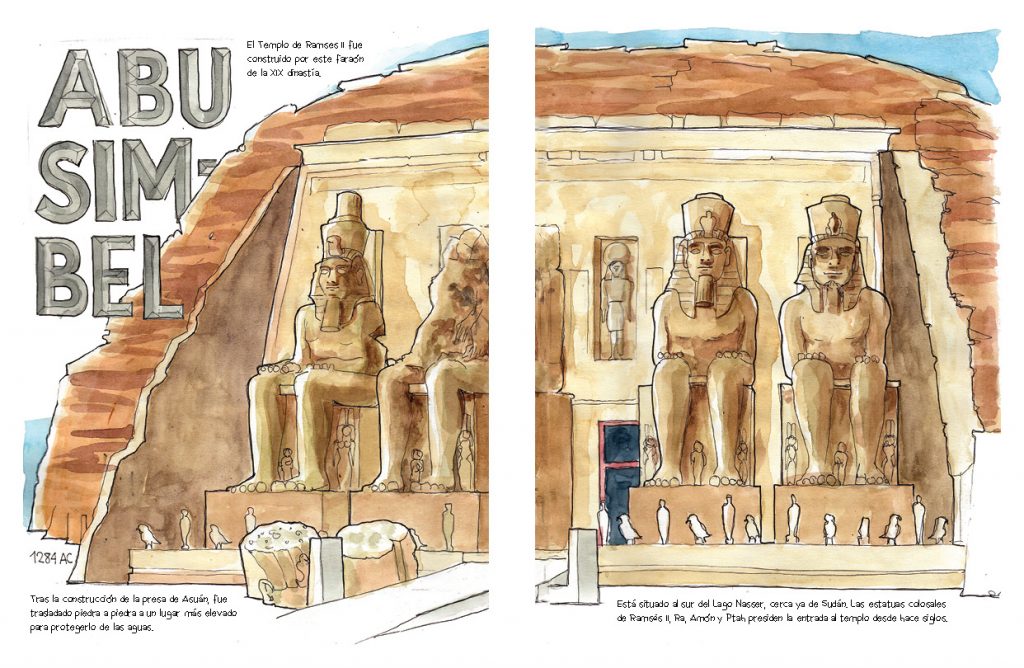 Egipto acuarelas de viaje