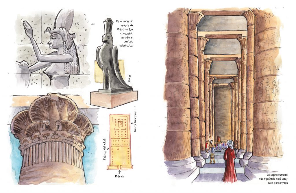 Egipto acuarelas de viaje