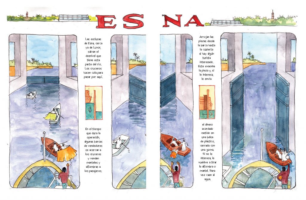 Egipto acuarelas de viaje