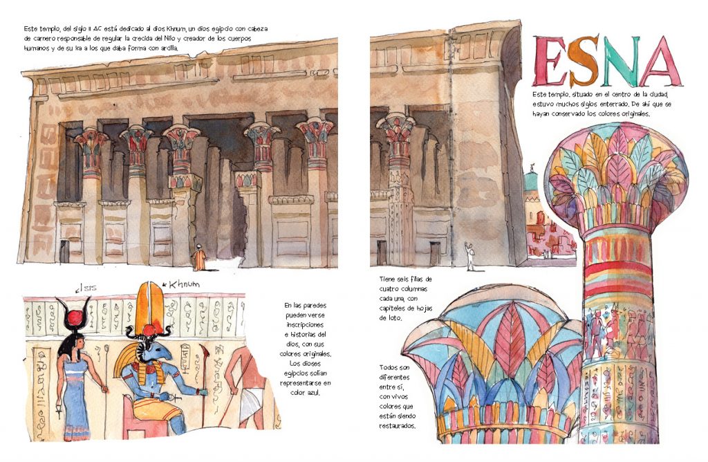 Egipto acuarelas de viaje