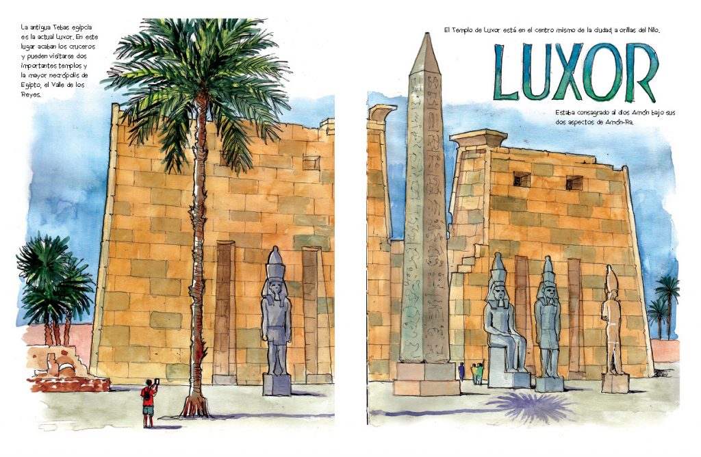 Egipto acuarelas de viaje