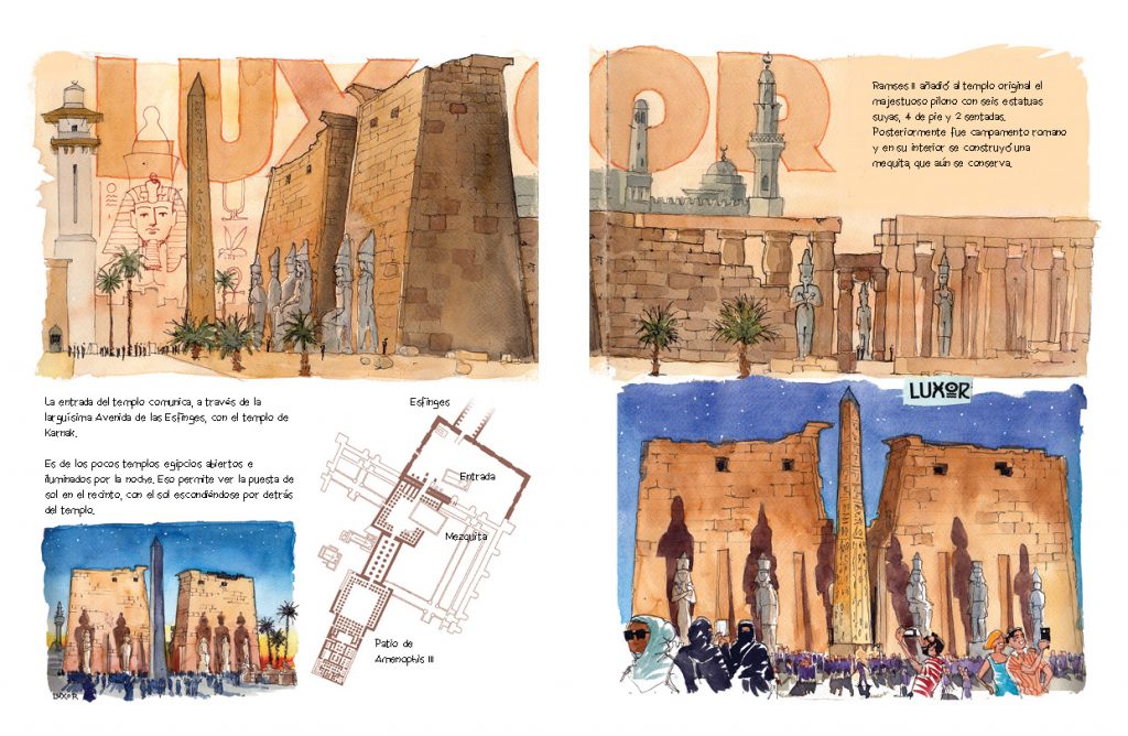 Egipto acuarelas de viaje