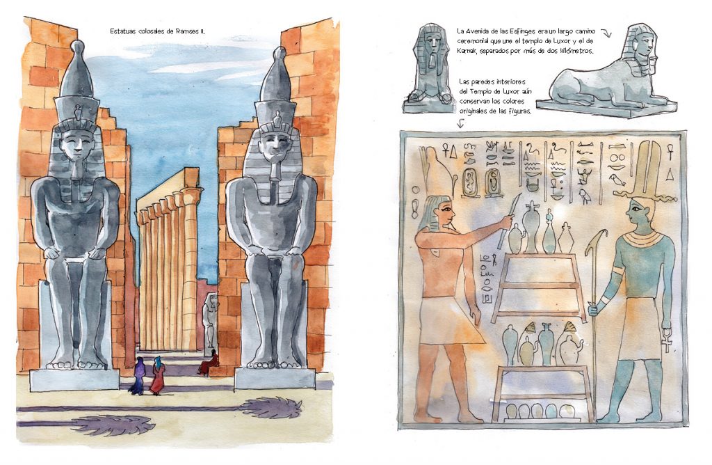 Egipto acuarelas de viaje