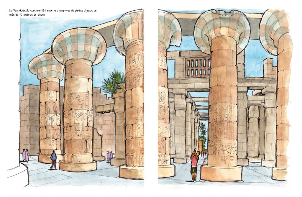 Egipto acuarelas de viaje