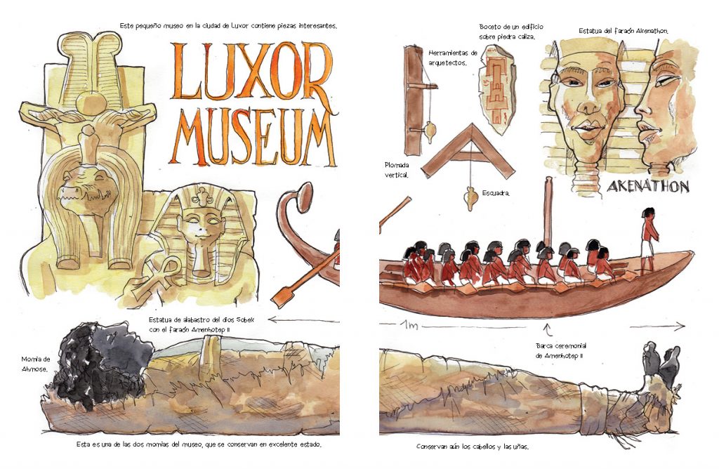 Egipto acuarelas de viaje