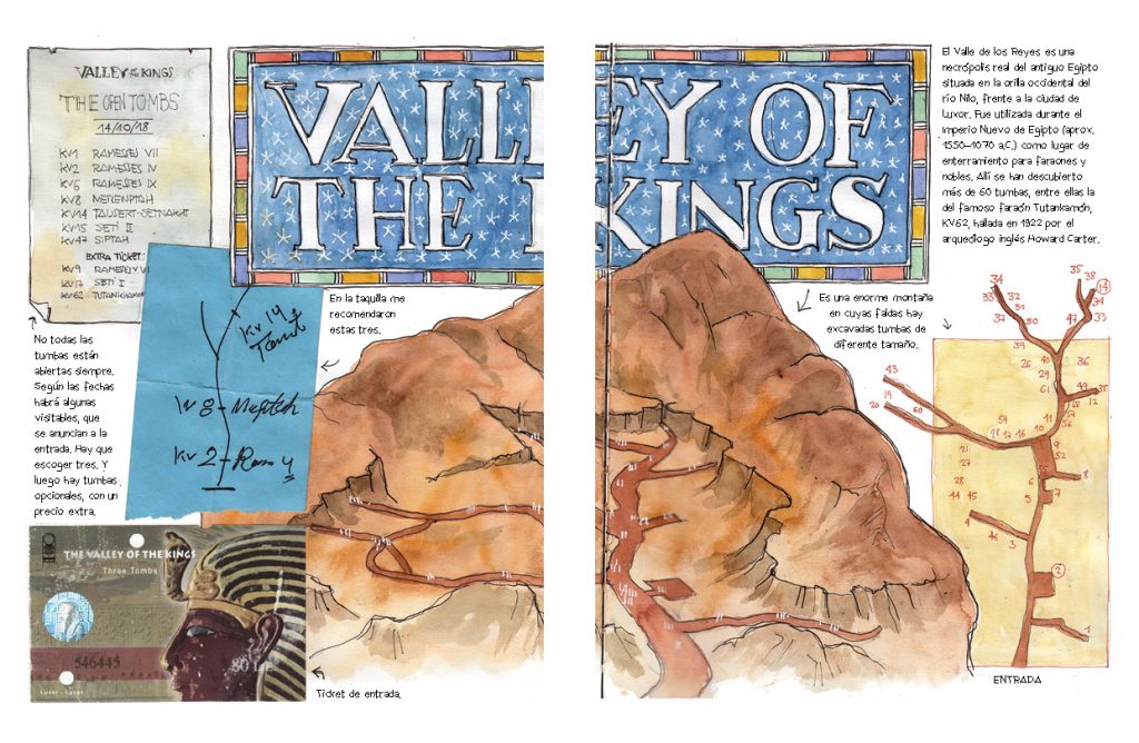 Egipto acuarelas de viaje