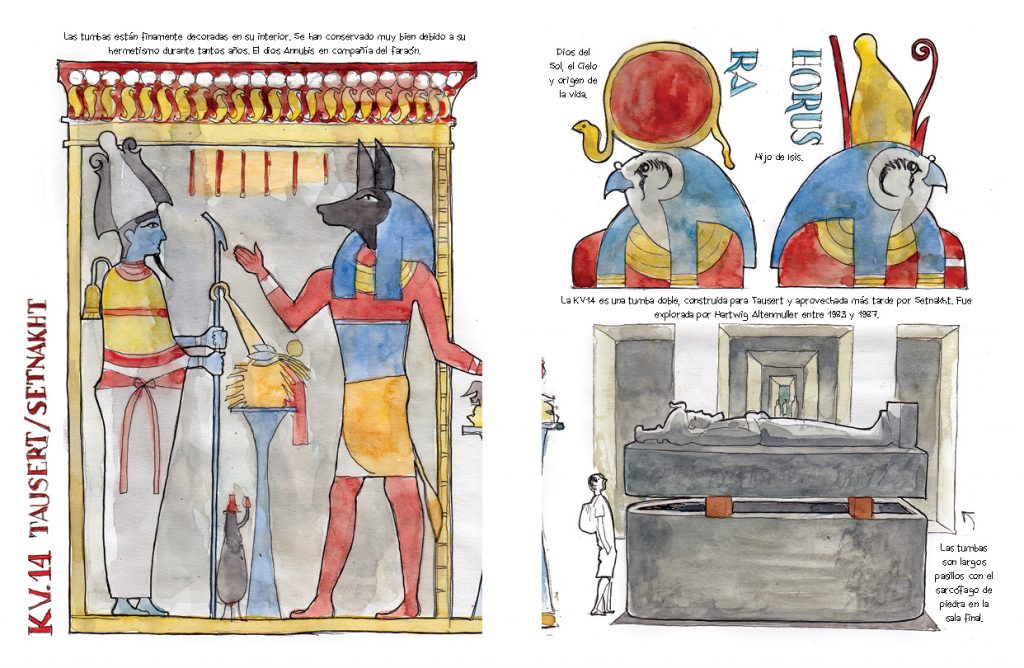 Egipto acuarelas de viaje