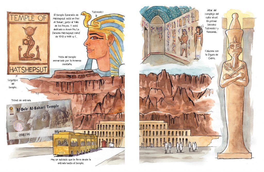 Egipto acuarelas de viaje