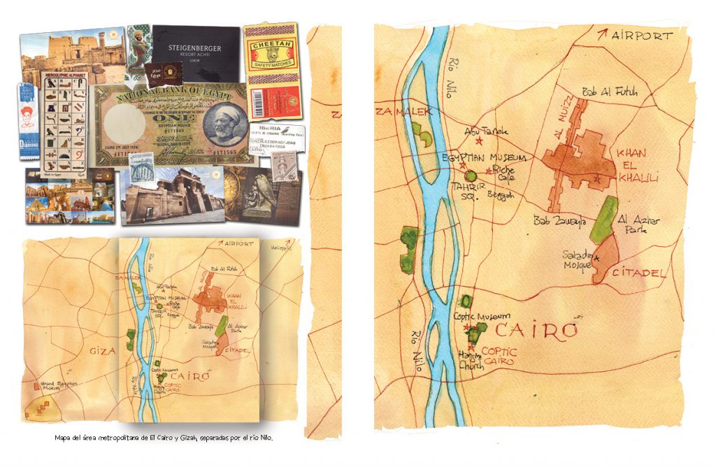 Egipto acuarelas de viaje