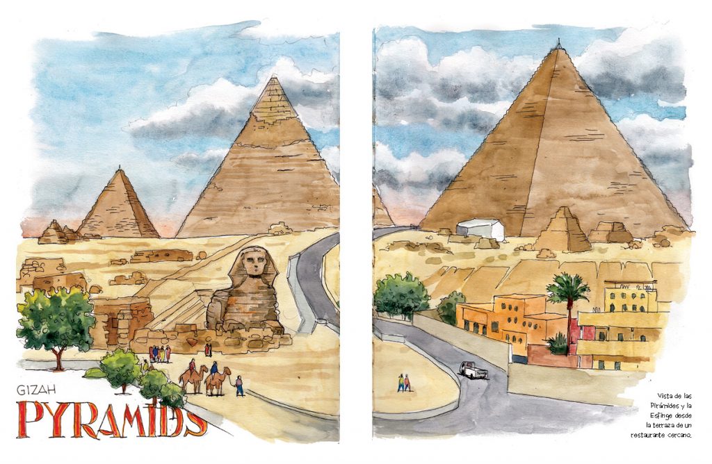 Egipto acuarelas de viaje