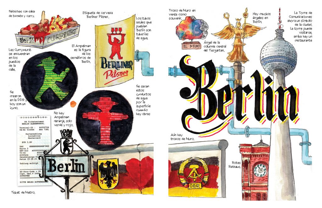 Berlin acuarelas de viaje